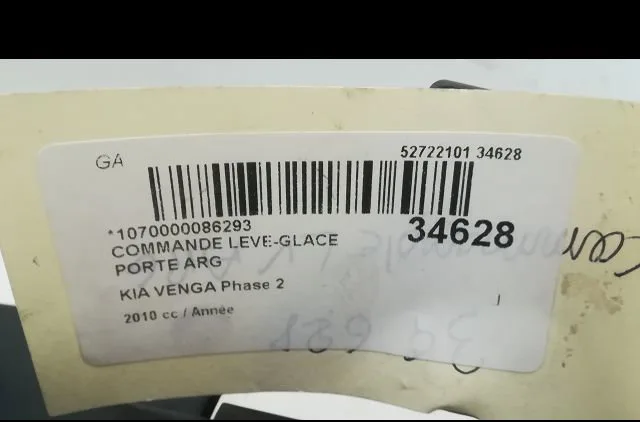 Commande leve-glace porte arrière gauche Kia VENGA (YN) 1.4 crdi 90 (2010) occasion