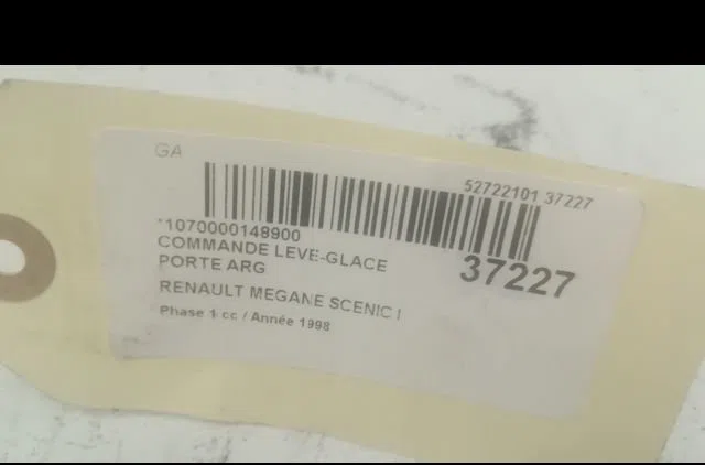 Commande leve-glace porte arrière gauche Renault MEGANE Scenic (JA0-1_) 1.6 e (ja0f) (1996-1999) occasion