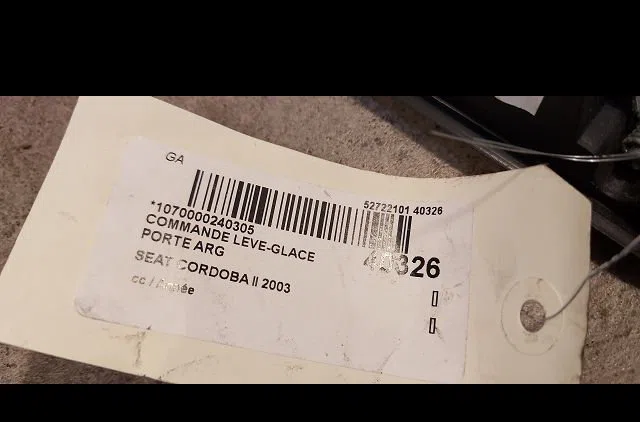 Commande leve-glace porte arrière gauche Seat CORDOBA (6L2) 1.9 tdi (2002-2009) occasion