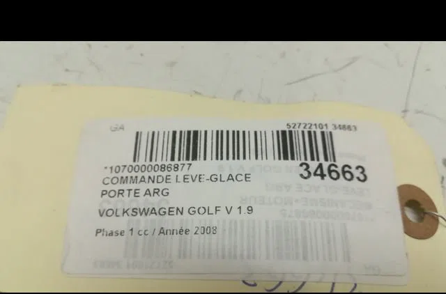 Commande leve-glace porte arrière gauche Volkswagen GOLF V (1K1) 1.9 tdi (2003-2008) 5 portes occasion