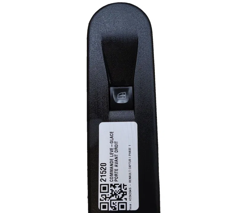COMMANDE LEVE-GLACE PORTE AVANT DROIT RENAULT CAPTUR I 809602454R