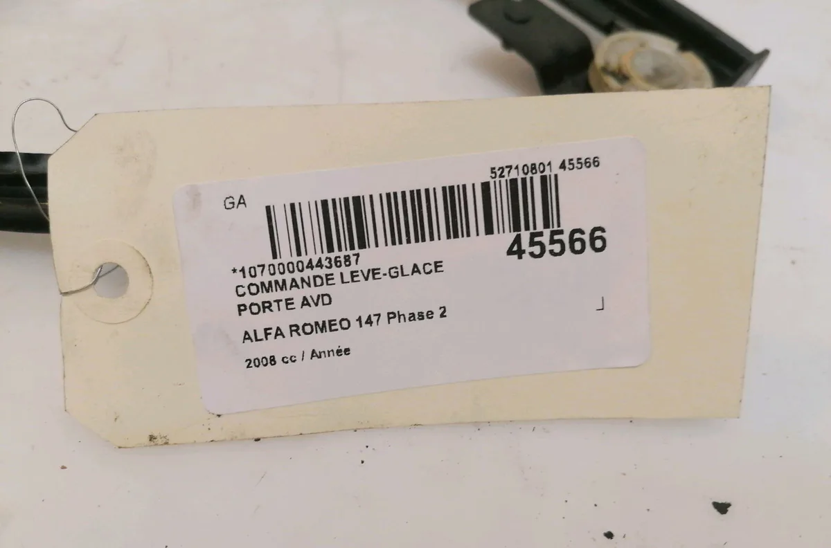 Commande lève-glace porte avant droite Alfa romeo 147 (937_) 1.9 jtdm 16v (937.axn1b, 937.axz1b) (2008-2010) occasion