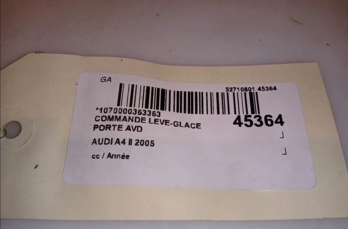 Commande lève-glace porte avant droite Audi A4 B7 Avant (8ED) 2.0 tdi (2004-2008) occasion