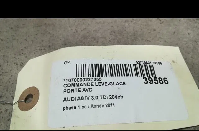 Commande lève-glace porte avant droite Audi A6 C7 Avant (4G5, 4GD) 3.0 tdi (2011-2018) occasion