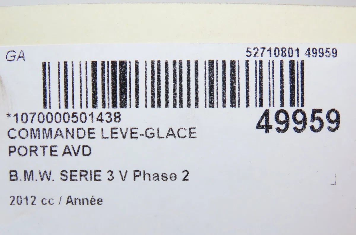 Commande lève-glace porte avant droite Bmw 3 (F30, F80) 335 i (2011-2015) occasion