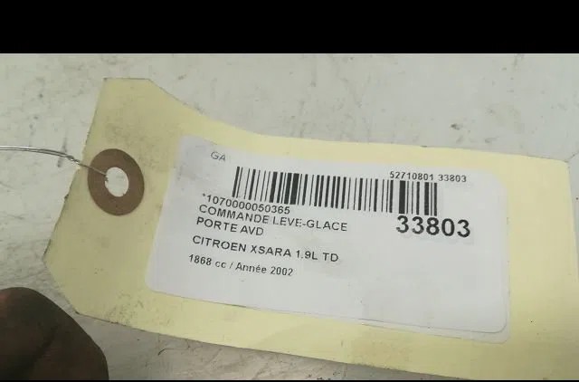 Commande lève-glace porte avant droite Citroen XSARA (N1) 1.9 d (1997-2000) 5 portes occasion