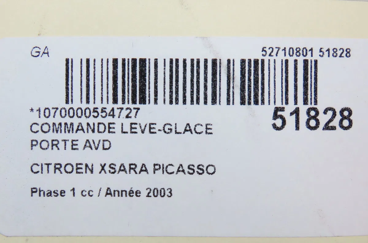 Commande lève-glace porte avant droite CITROEN XSARA PICASSO 2003 occasion