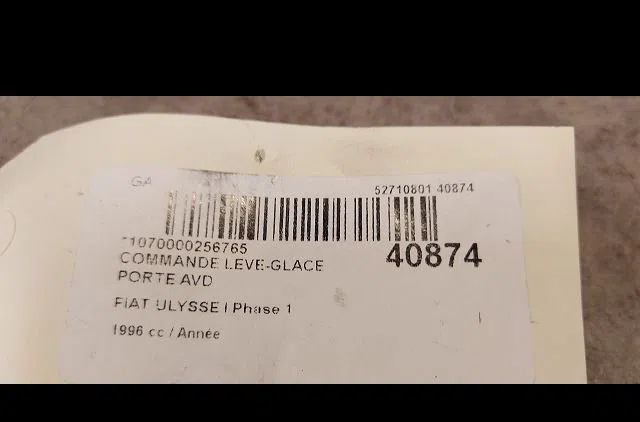 Commande lève-glace porte avant droite Fiat ULYSSE (220_) 2.0 (220.ac5) (1994-2002) occasion