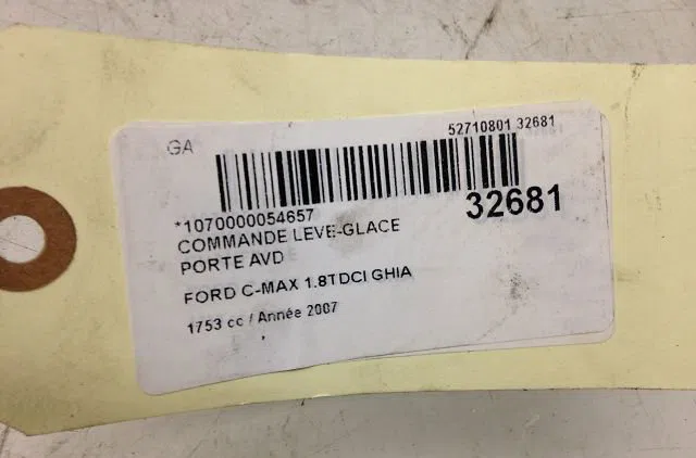 Commande lève-glace porte avant droite FORD CMAX I 2007 occasion