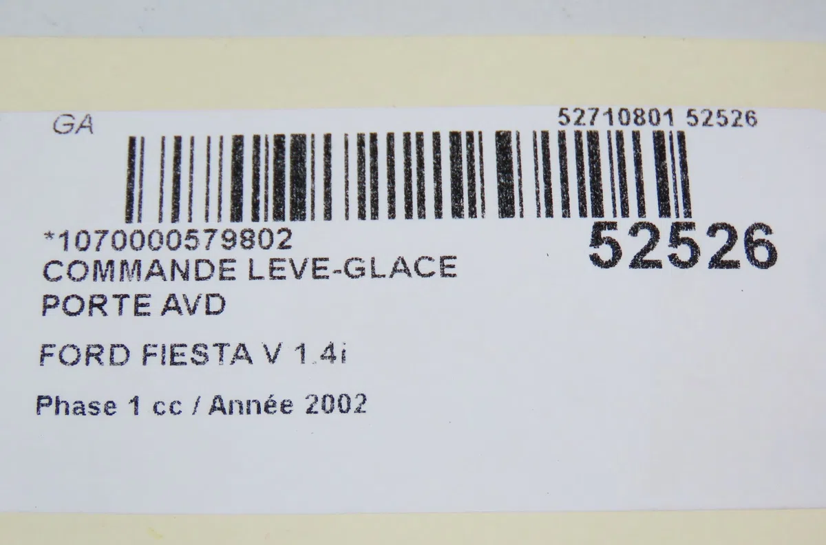 Commande lève-glace porte avant droite Ford FIESTA V (JH_, JD_) 1.4 16v (2001-2008) 5 portes occasion