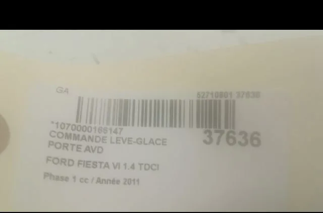 Commande lève-glace porte avant droite Ford FIESTA VI (CB1, CCN) 1.4 tdci (2010-2012) 3 portes occasion