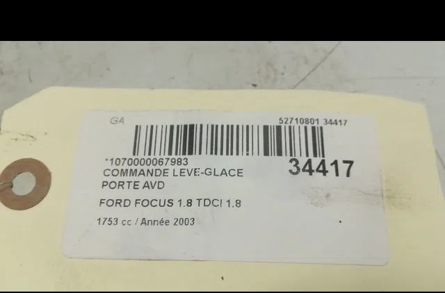 Commande lève-glace porte avant droite Ford FOCUS I Clipper (DNW) 1.8 tdci (2001-2004) occasion