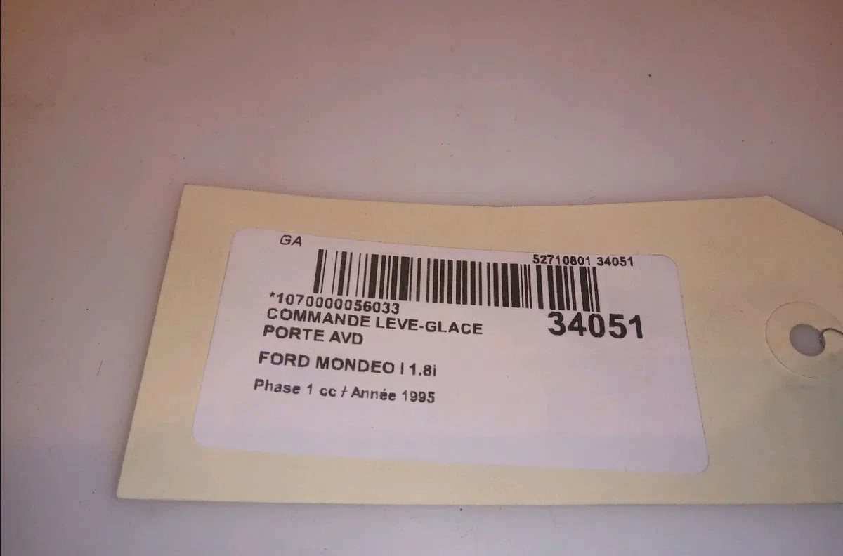 Commande lève-glace porte avant droite Ford MONDEO I (GBP) 1.8 i 16v (1993-1996) occasion