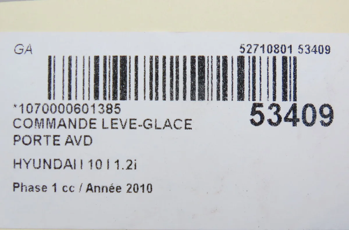Commande lève-glace porte avant droite Hyundai I10 I (PA) 1.2 (2011-2013) occasion