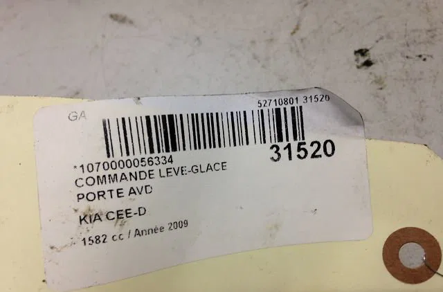 Commande lève-glace porte avant droite KIA CEE D II 2009 occasion