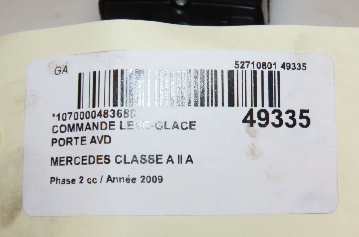 Commande lève-glace porte avant droite Mercedes-benz CLASSE A (W169) A 180 cdi (169.007, 169.307) (2004-2012) 5 portes o