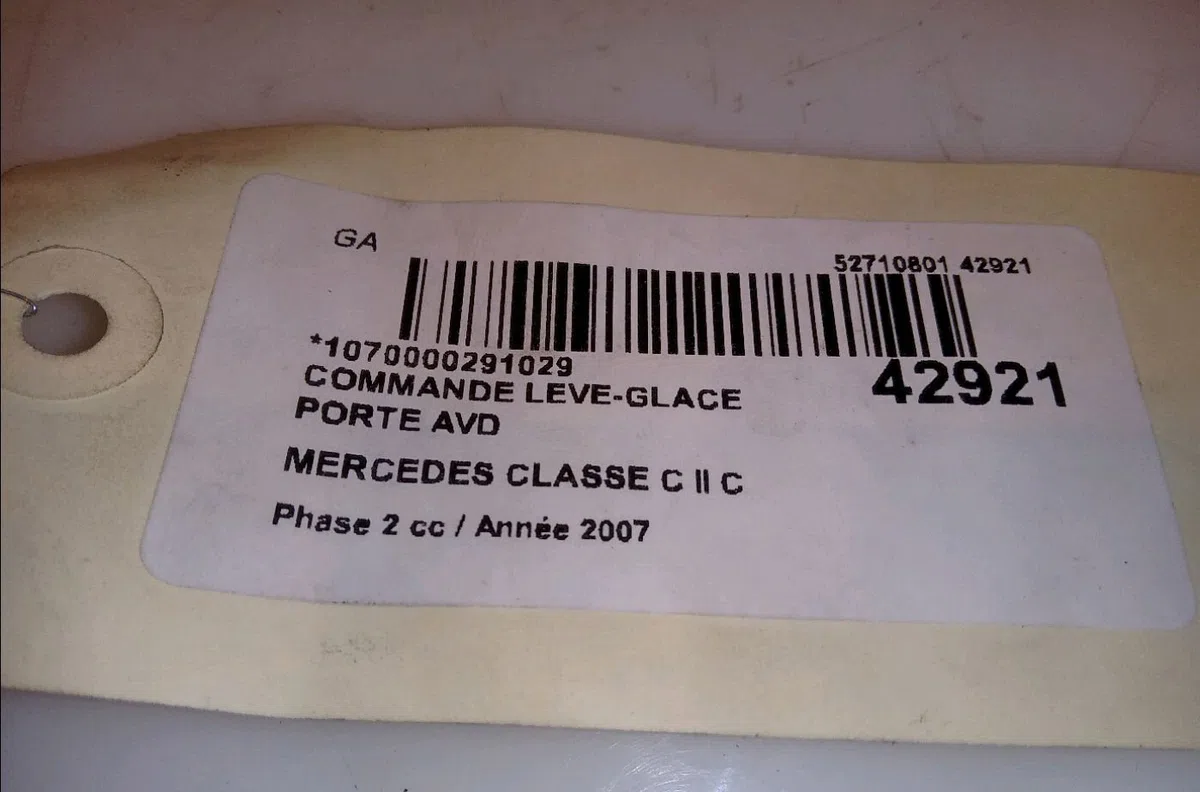 Commande lève-glace porte avant droite Mercedes-benz CLASSE C Coupe Sport (CL203) C 200 cdi (203.707) (2003-2008) occasi