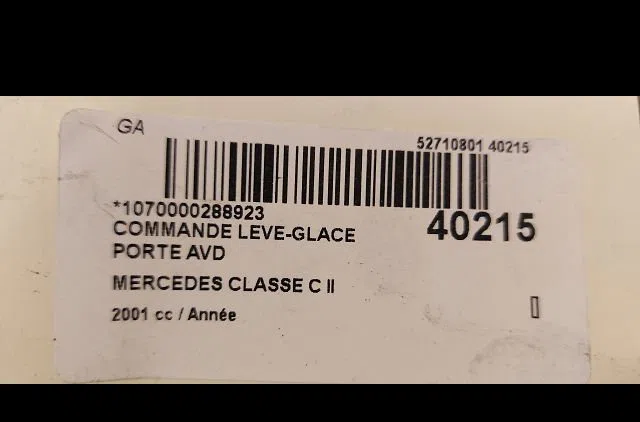 Commande lève-glace porte avant droite Mercedes-benz CLASSE C (W203) C 220 cdi (203.006) (2000-2007) occasion