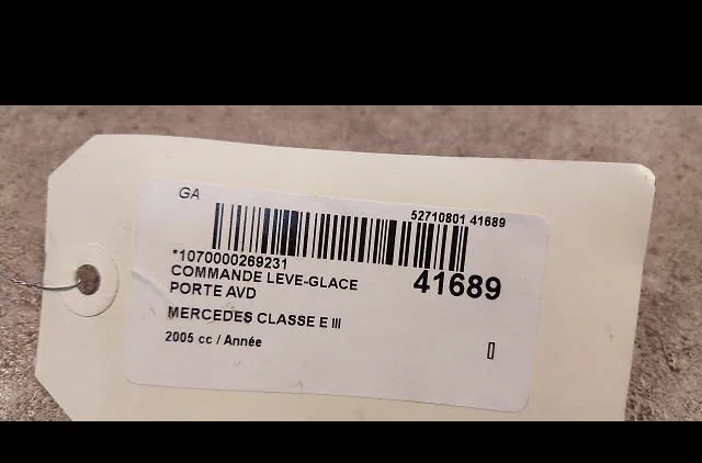 Commande lève-glace porte avant droite Mercedes-benz CLASSE E (W211) E 280 cdi (211.020) (2005-2008) occasion