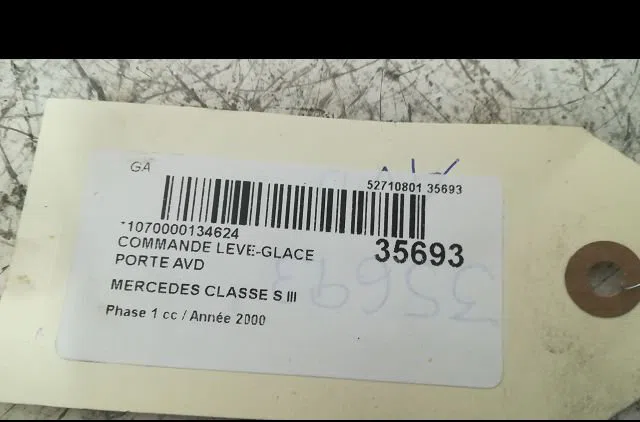 Commande lève-glace porte avant droite Mercedes-benz CLASSE S (W220) S 600 (220.878, 220.178) (2000-2005) occasion