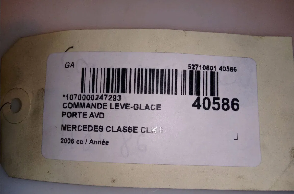Commande lève-glace porte avant droite Mercedes-benz CLK Décapotable (A209) Clk 320 cdi (209.420) (2005-2010) occasion