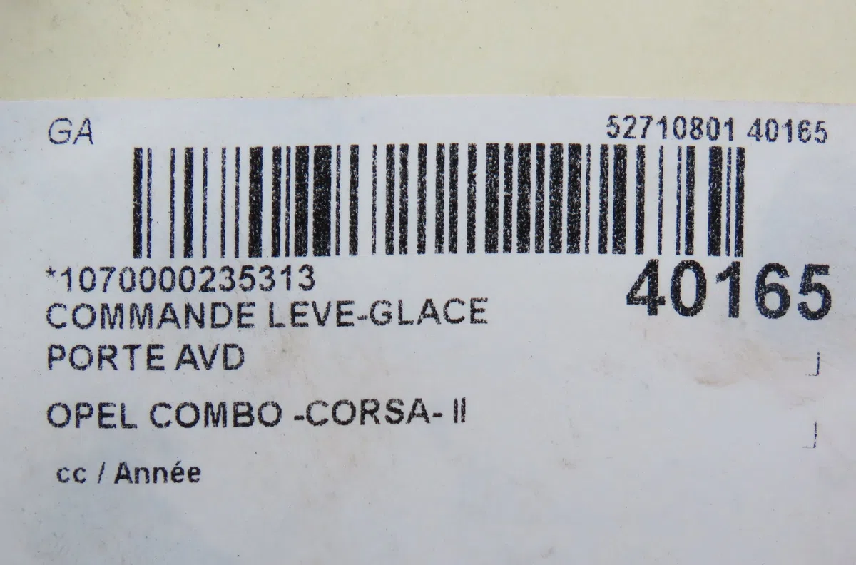 Commande lève-glace porte avant droite Opel COMBO Camionnette-Monospace 1.7 dti 16v (2001) occasion