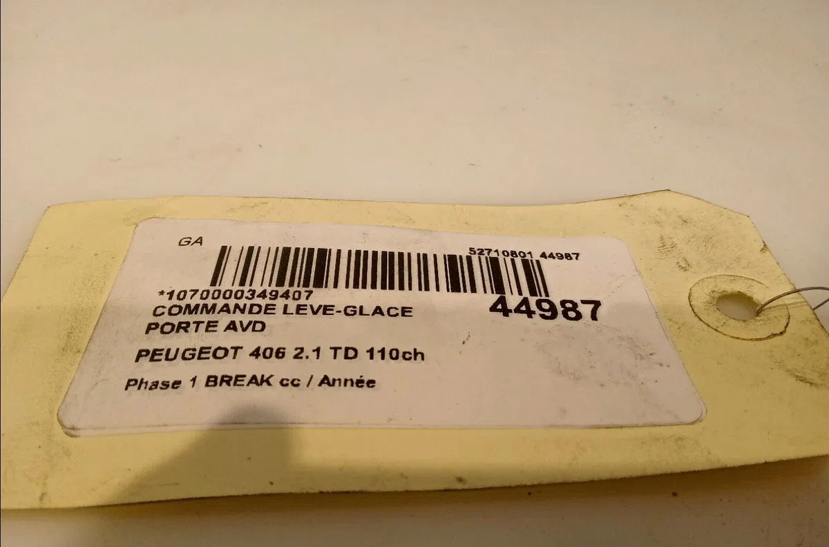 Commande lève-glace porte avant droite Peugeot 406 Break (8E-F) 2.1 td 12v (1996-2004) occasion