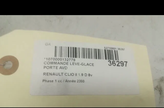 Commande lève-glace porte avant droite Renault CLIO II Camionnette - 3-5 portes (SB0-1-2_) 1.9 d (sb0r) (1999-2000) occa