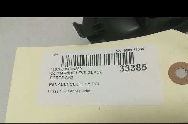 Commande lève-glace porte avant droite RENAULT CLIO III 2008 occasion