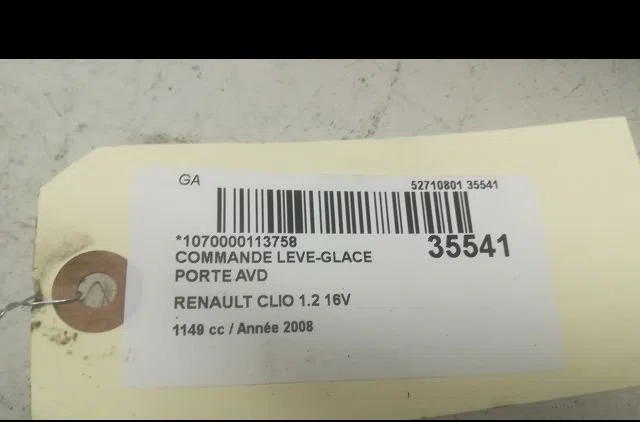 Commande lève-glace porte avant droite Renault CLIO III (BR0-1, CR0-1) 1.2 16v (br02, br0j, br11, cr02, cr0j, cr11) (200