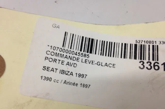 Commande lève-glace porte avant droite Seat IBIZA II (6K1) 1.4 i (1993-2002) occasion