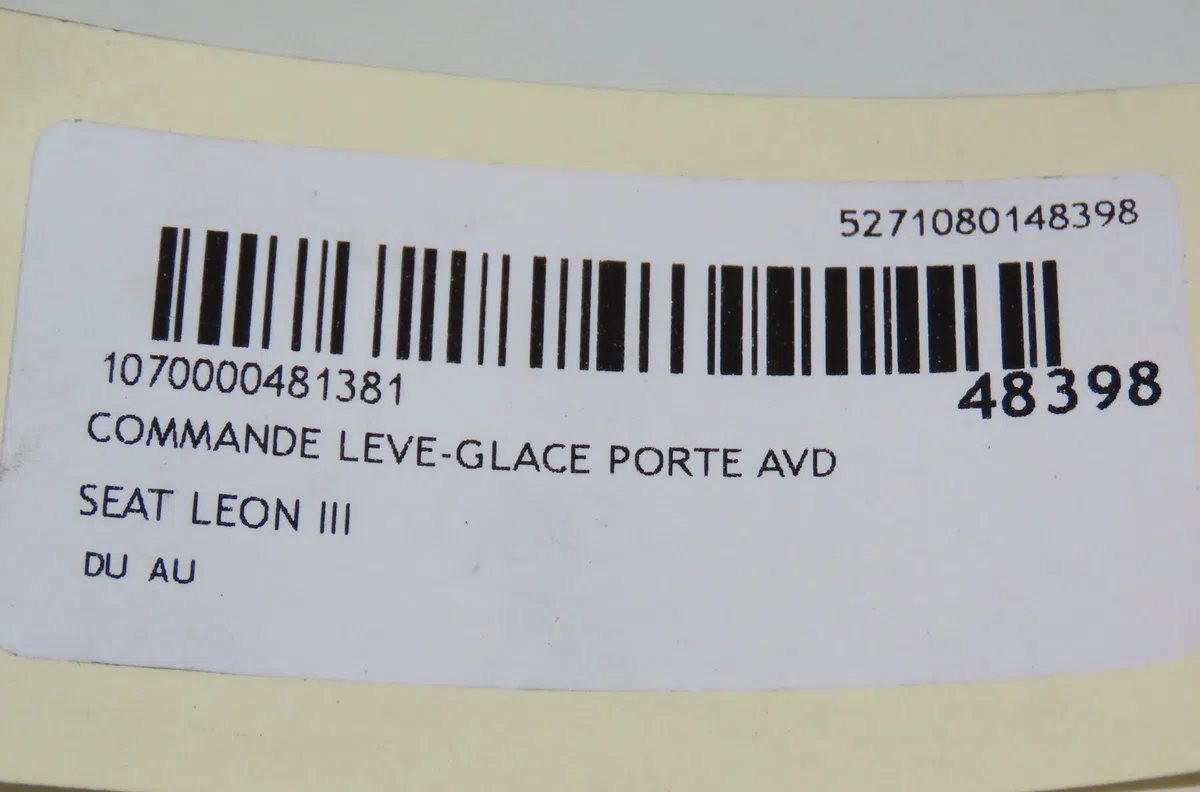 Commande lève-glace porte avant droite Seat LEON (KL1) 1.5 etsi (2019) occasion