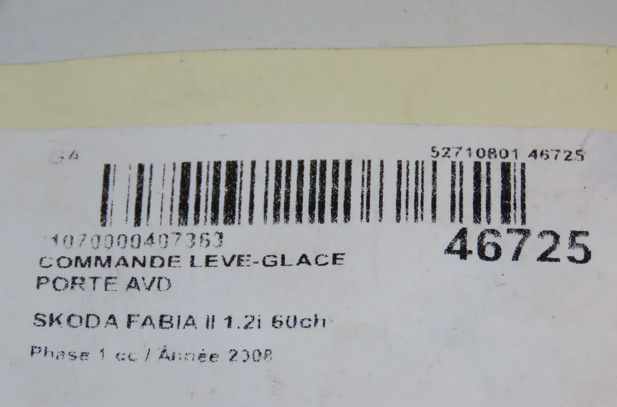 Commande lève-glace porte avant droite Skoda FABIA II (542) 1.2 (2006-2014) occasion