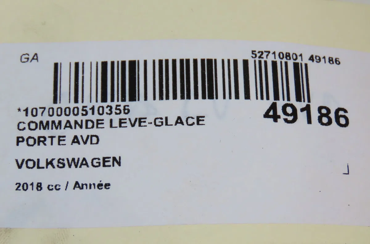 Commande lève-glace porte avant droite Volkswagen TRANSPORTER VI - CARAVELLE VI Autobus-Autocar (SGB, SGJ, SHB 2.0 tdi (