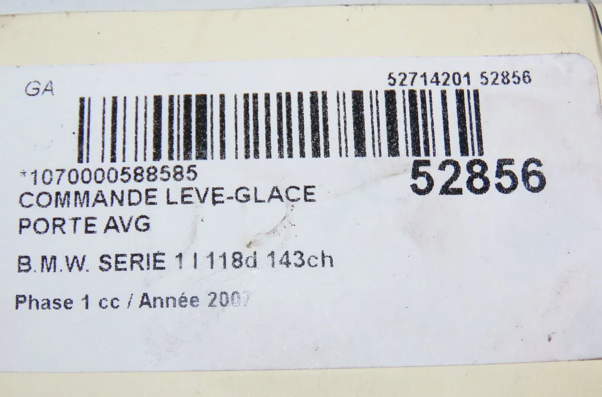 Commande lève-glace porte avant gauche Bmw 1 (E81) 118 d (2006-2011) 3 portes occasion