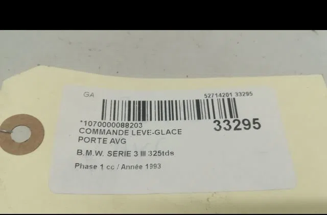 Commande lève-glace porte avant gauche Bmw 3 (E36) 325 tds (1993-1998) occasion