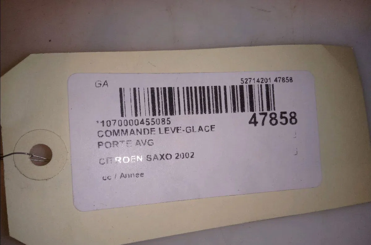 Commande lève-glace porte avant gauche Citroen SAXO (S0, S1) 1.6 (1996-2003) occasion