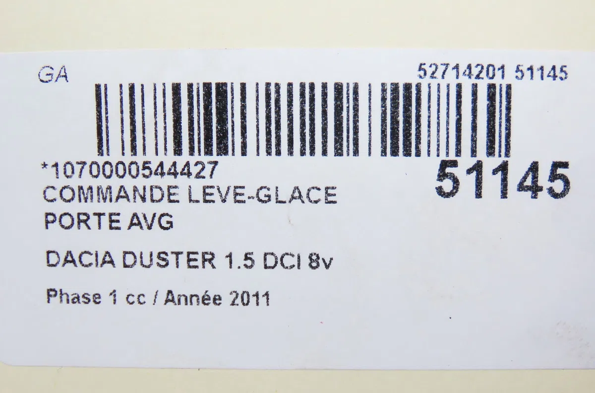 Commande lève-glace porte avant gauche Dacia DUSTER (HS_) 1.5 dci (hsmc) (2010-2018) occasion