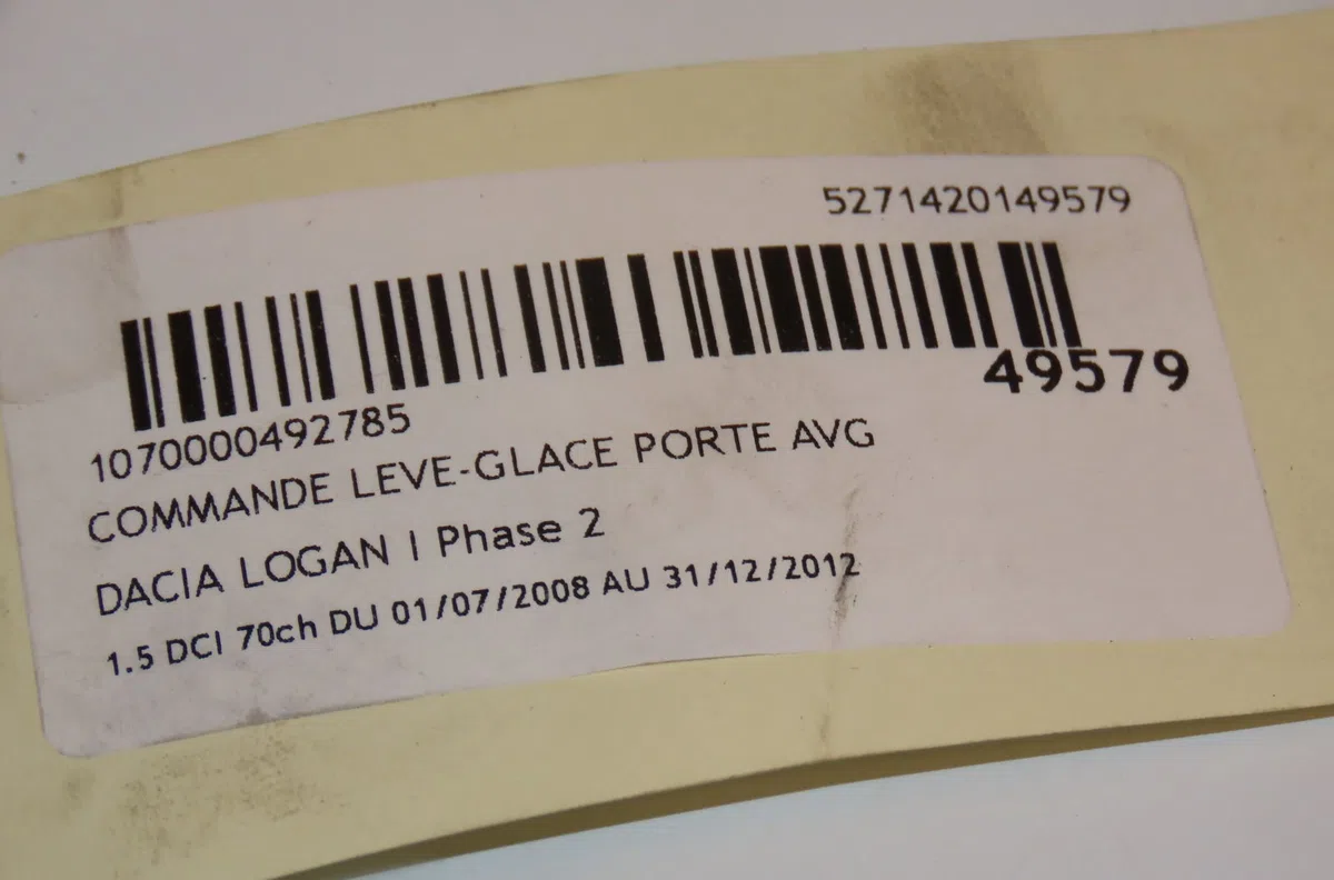 Commande lève-glace porte avant gauche Dacia LOGAN (LS_) 1.5 dci (ls0k) (2006-2012) occasion