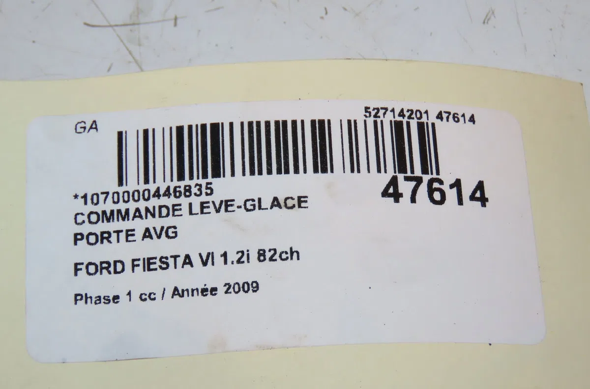 Commande lève-glace porte avant gauche Ford FIESTA VI (CB1, CCN) 1.25 (2008-2017) 5 portes occasion