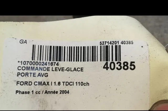 Commande lève-glace porte avant gauche Ford FOCUS C-MAX (DM2) 1.6 tdci (2003-2007) occasion