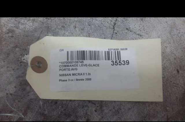 Commande lève-glace porte avant gauche Nissan MICRA II (K11) 1.0 i 16v (1992-2000) occasion