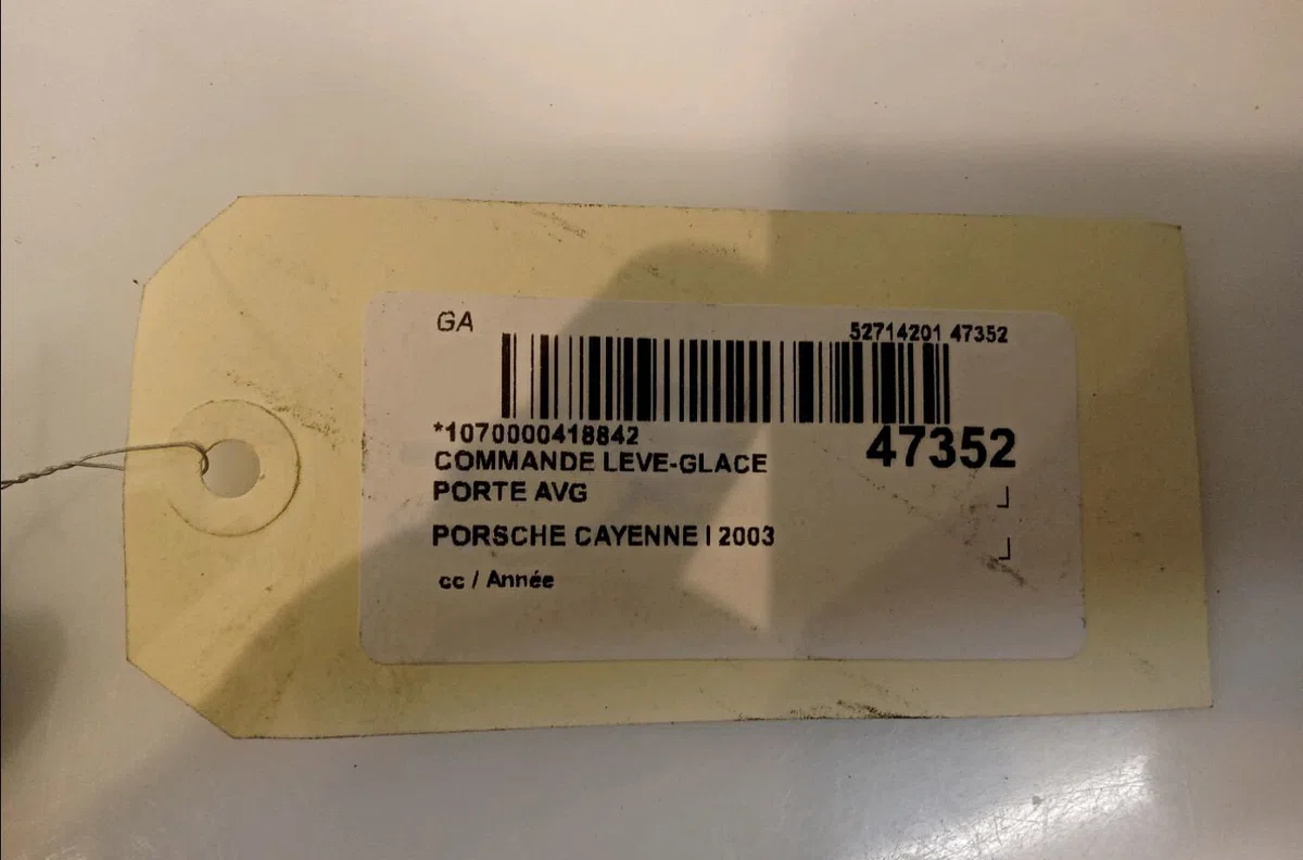 Commande lève-glace porte avant gauche PORSCHE CAYENNE I 2003 occasion