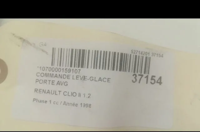 Commande lève-glace porte avant gauche Renault CLIO II (BB_, CB_) 1.2 (bb0a, bb0f, bb10, bb1k, bb28, bb2d, bb2h, cb0a,..