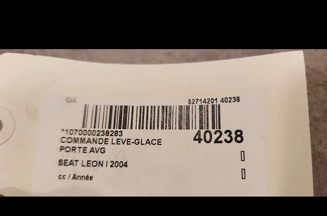 Commande lève-glace porte avant gauche SEAT LEON I 2004 occasion