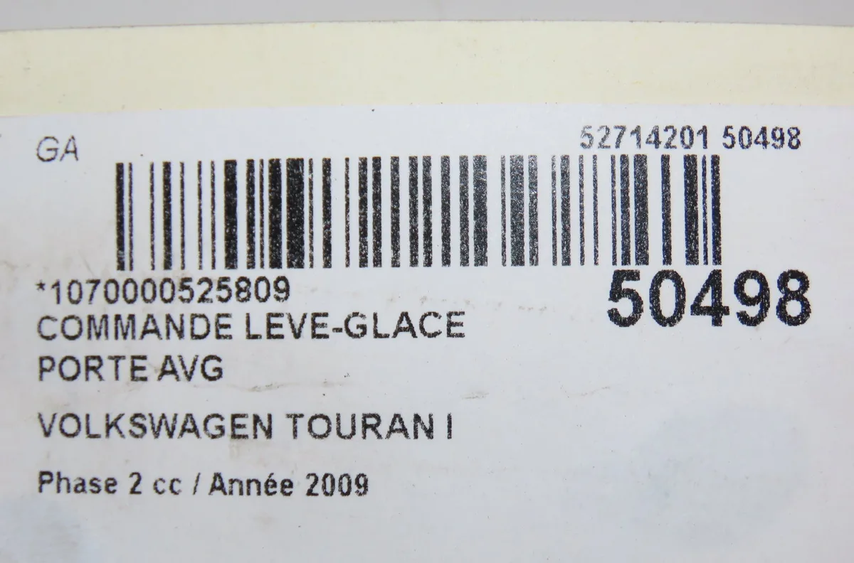 Commande lève-glace porte avant gauche Volkswagen TOURAN (1T1, 1T2) 2.0 tdi 16v (2003-2010) 5 portes occasion