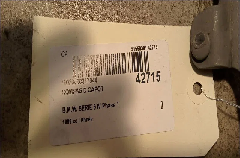 Compas d capot Bmw 5 (E39) 530 d (1998-2000) occasion