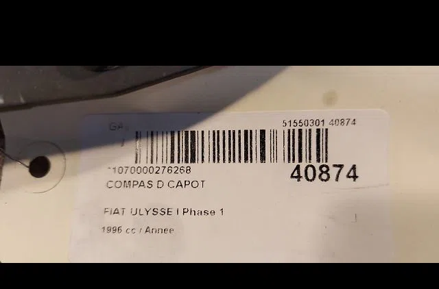 Compas d capot Fiat ULYSSE (220_) 2.0 (220.ac5) (1994-2002) occasion