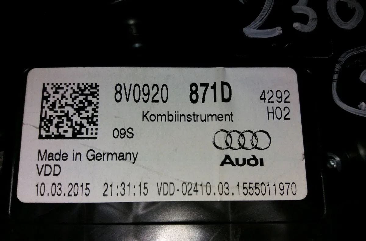 Compteur Audi A3 (8V1, 8VK) S3 quattro (2013-2014) occasion