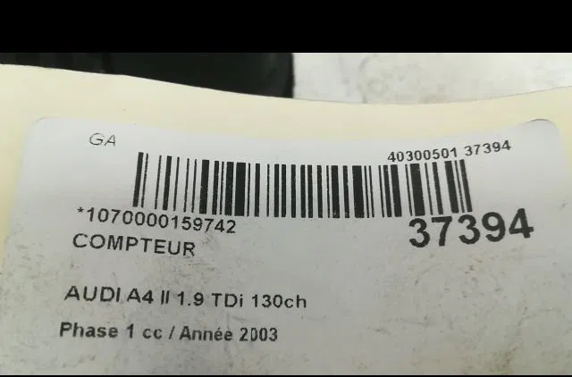 Compteur Audi A4 B6 (8E2) 1.9 tdi (2000-2004) 4 portes occasion